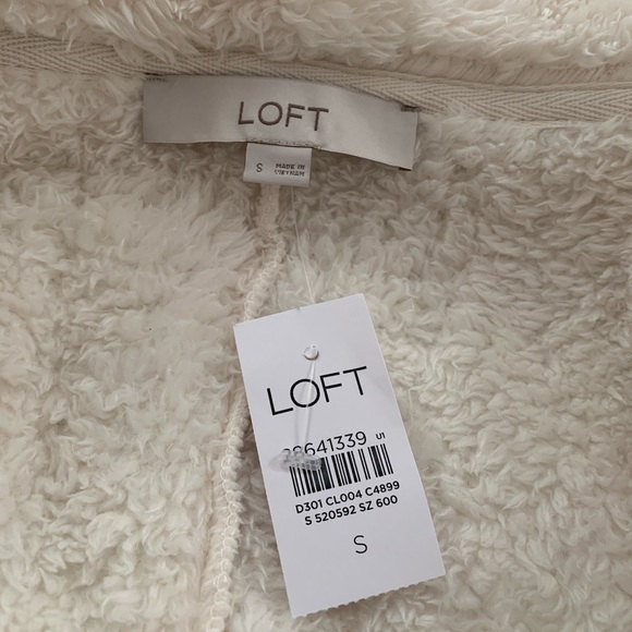 ❤️HP❤️ LOFT Fleece Shawl Collar Jacket - Picture 7 of 8